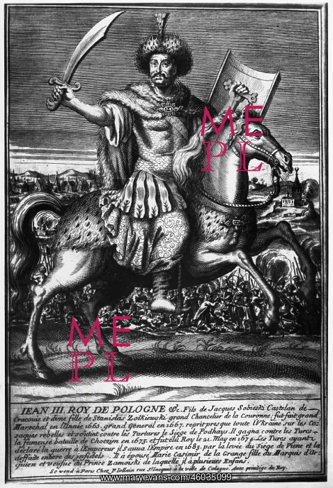 : Portrait of John III Sobieski on horseback : Portrait of John III Sobieski on horseback