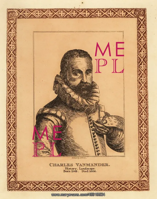 : Portrait of Karel van Mander I, Dutch painter : Portrait of Karel van Mander I, Dutch painter