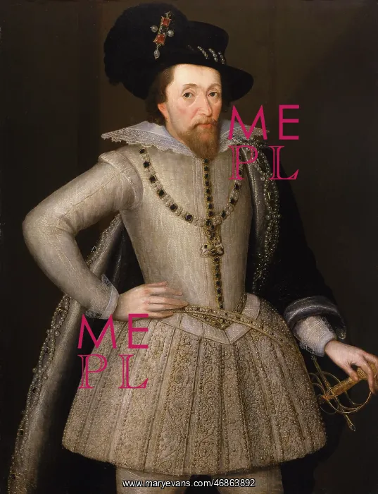 : Portrait of King James I, by John de Critz the Elder : Portrait of King James I, by John de Critz the Elder