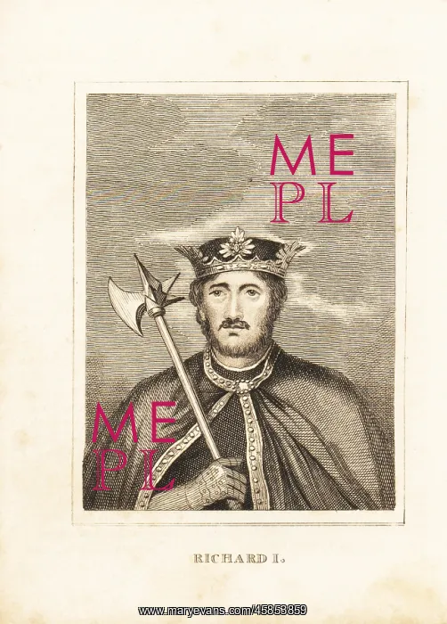: Portrait of King Richard I of England : Portrait of King Richard I of England