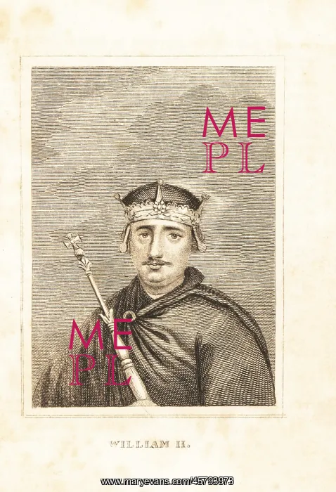 : Portrait of King WIlliam Rufus of England : Portrait of King WIlliam Rufus of England