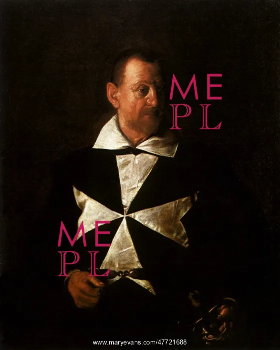 : Portrait of a Knight of Malta, by Caravaggio : Portrait of a Knight of Malta, by Caravaggio