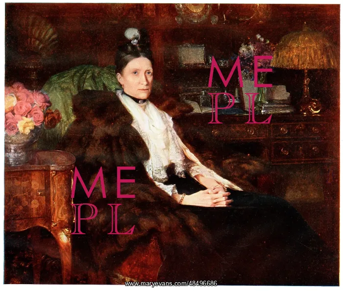 : Portrait of Lady Aird by Frank Dicksee : Portrait of Lady Aird by Frank Dicksee