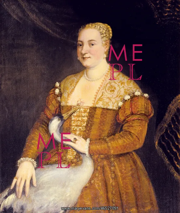 : Portrait of a Lady with a heron : Portrait of a Lady with a heron
