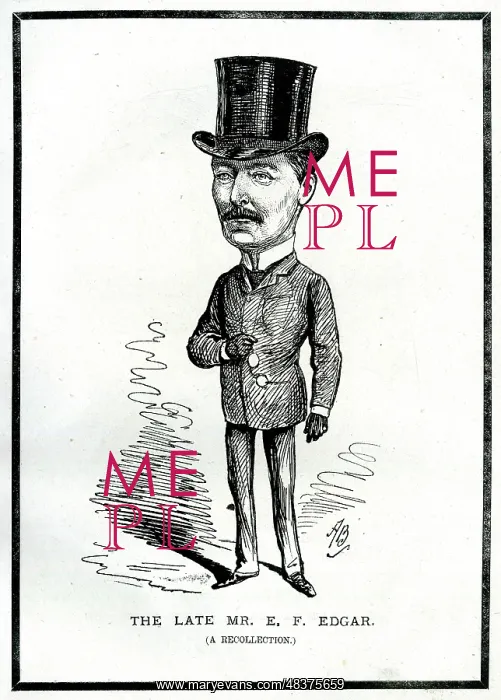 : Portrait, The Late Mr E F Edgar : Portrait, The Late Mr E F Edgar