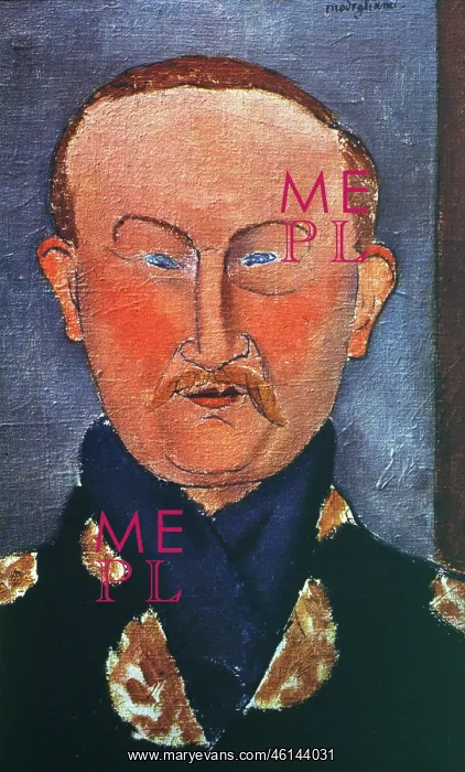 : Portrait of Leon Bakst by Amedeo Modigliani : Portrait of Leon Bakst by Amedeo Modigliani