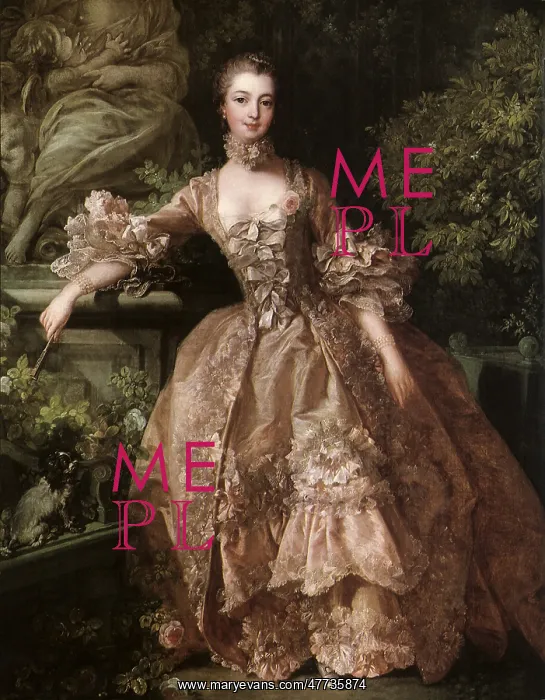 : Portrait of Madame de Pompadour, by Boucher : Portrait of Madame de Pompadour, by Boucher