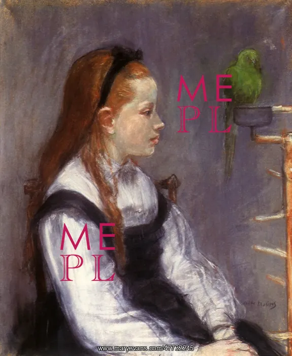 : Portrait of Madeleine Thomas, by Berthe Morisot : Portrait of Madeleine Thomas, by Berthe Morisot