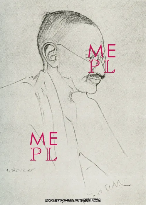  : Portrait of Mahatma Ghandi