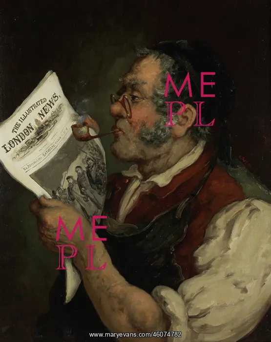 : Portrait of male working class man with pipe : Portrait of male working class man with pipe