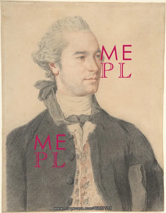 : Portrait of a Man, 1755?65, Red and black chalk : Portrait of a Man, 1755?65, Red and black chalk