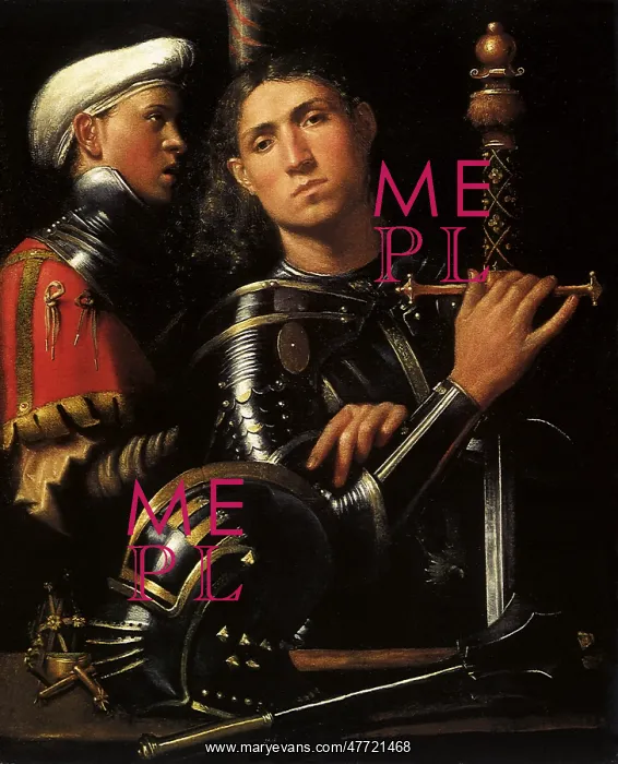  : Portrait of a Man in Armor with His Page