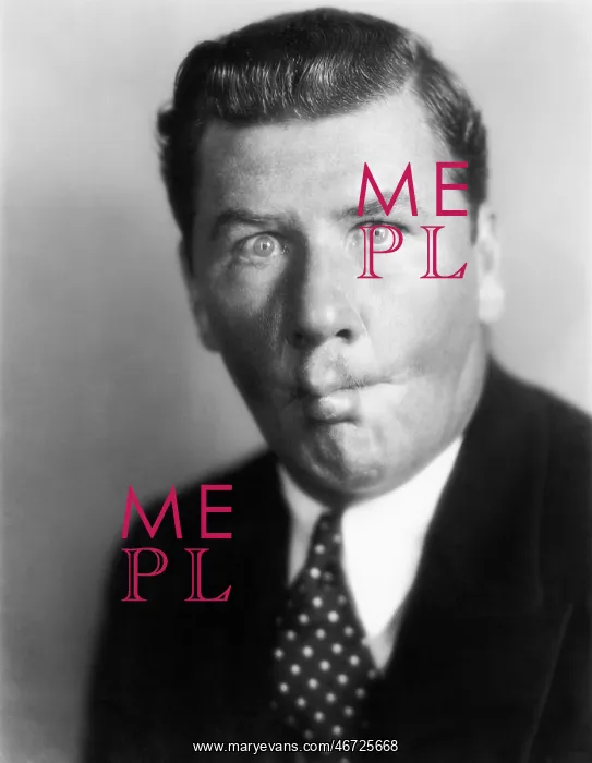 : Portrait of man making silly face : Portrait of man making silly face
