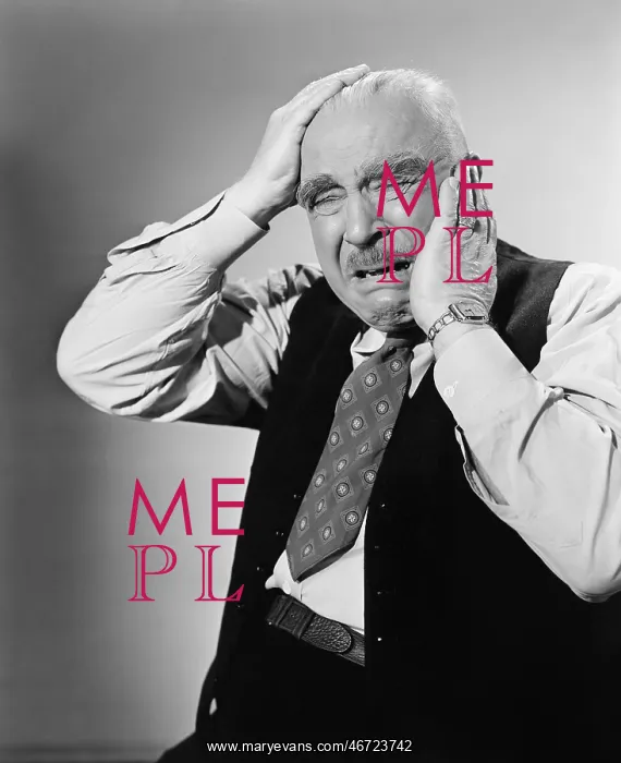 : Portrait of a man in pain : Portrait of a man in pain