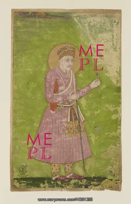 : Portrait of a man in a pink {jama} : Portrait of a man in a pink {jama}