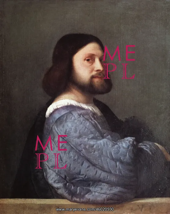 : Portrait of a Man, by Titian : Portrait of a Man, by Titian