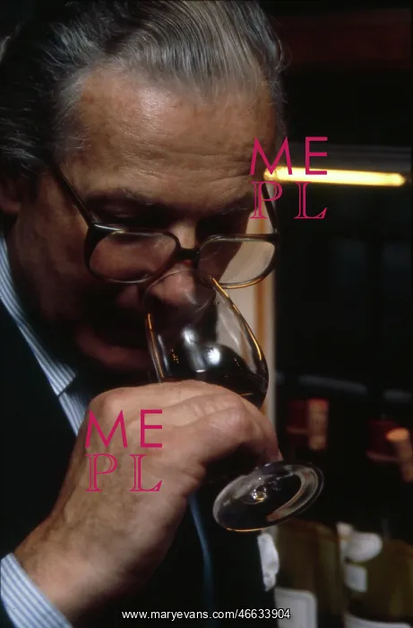 : Portrait -- man at a wine tasting : Portrait -- man at a wine tasting