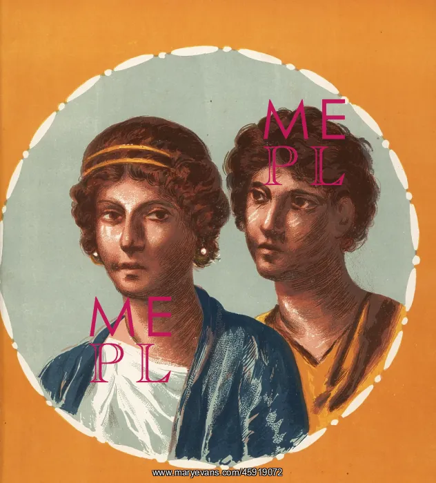 : Portrait of a man and woman from an unidentified : Portrait of a man and woman from an unidentified