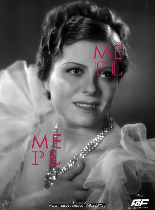 : Portrait of Maria Cebotari, 1936 : Portrait of Maria Cebotari, 1936