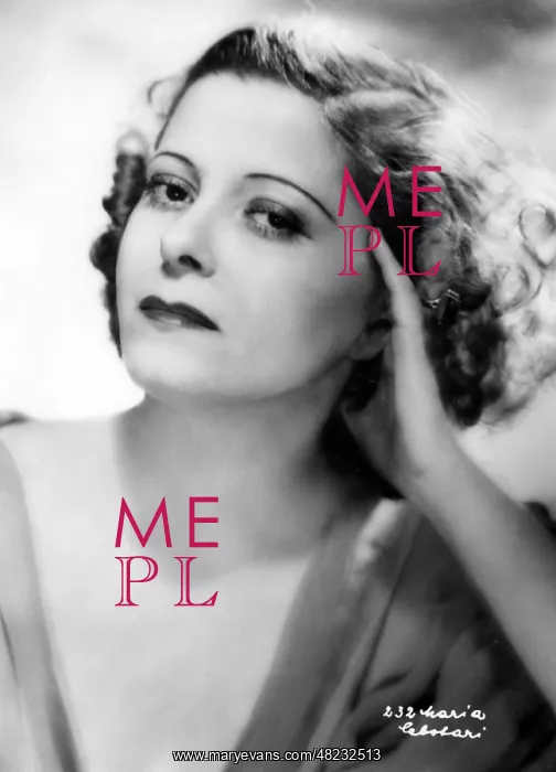 : Portrait of Maria Cebotari, 1940 : Portrait of Maria Cebotari, 1940