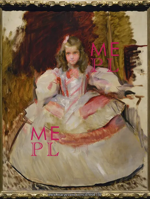 : Portrait of Maria de Figueroa, dressed as a menina : Portrait of Maria de Figueroa, dressed as a menina