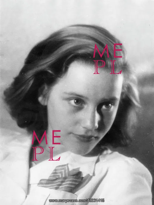 : Portrait of Maria Schell, 1942 : Portrait of Maria Schell, 1942