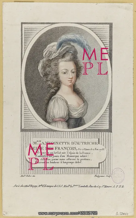 : Portrait De Marie Antoinette : Portrait De Marie Antoinette