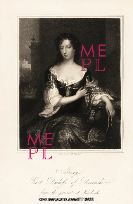: Portrait of Mary Cavendish, 1st Duchess of Devonshire : Portrait of Mary Cavendish, 1st Duchess of Devonshire