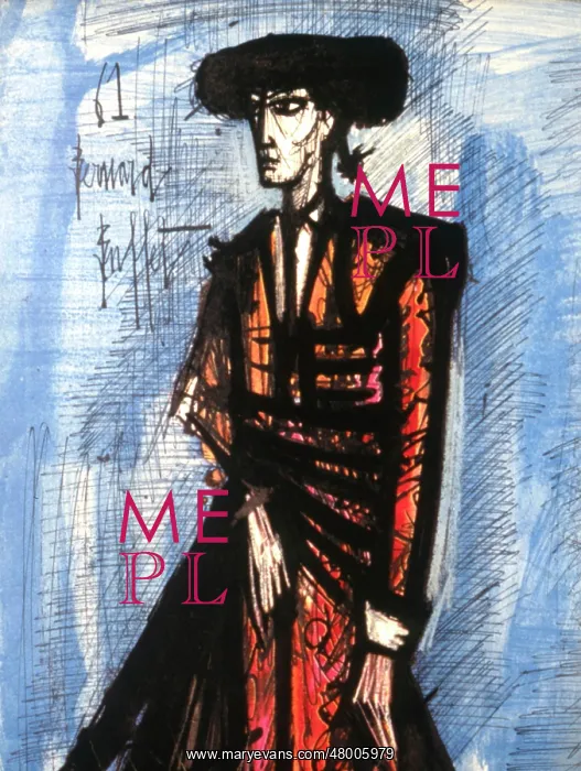 : Portrait of a matador by Bernard Buffet : Portrait of a matador by Bernard Buffet