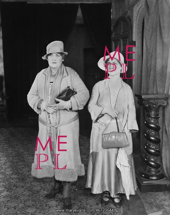 : Portrait of two middle aged women : Portrait of two middle aged women