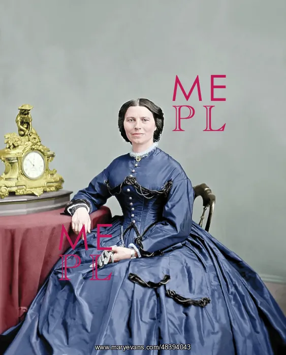 : Portrait of Miss Clara Barton, circa 1866 : Portrait of Miss Clara Barton, circa 1866