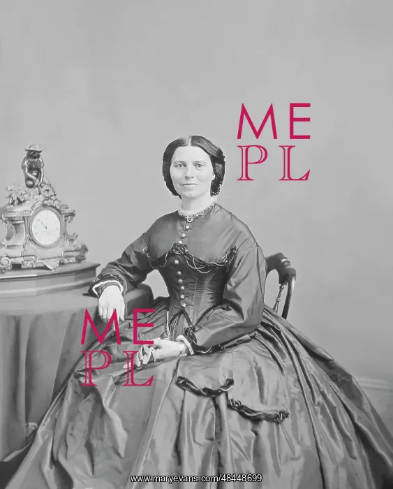: Portrait of Miss Clara Barton, circa 1866 : Portrait of Miss Clara Barton, circa 1866