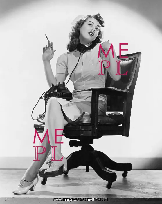: Portrait of nurse talking on telephone : Portrait of nurse talking on telephone