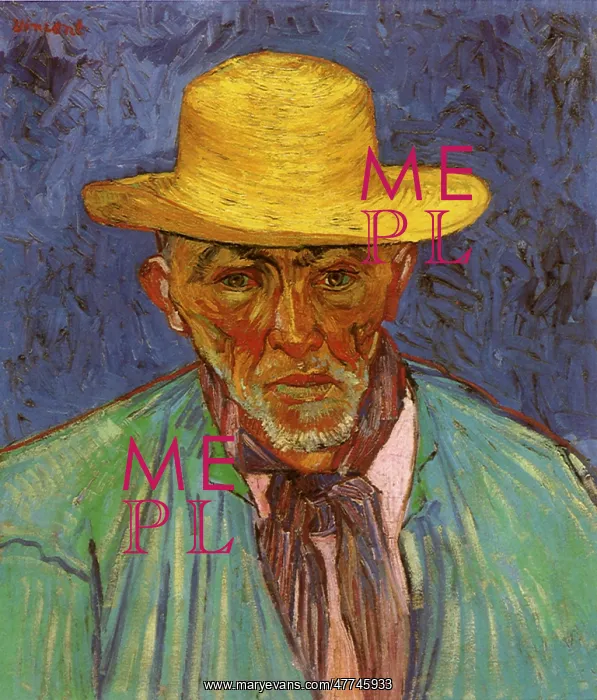 : Portrait of Patience Escalier, Shepherd... by Van Gogh : Portrait of Patience Escalier, Shepherd... by Van Gogh