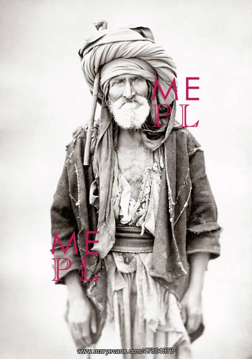  : Portrait of a poor Egyptian man, Egypt, c.1880's
