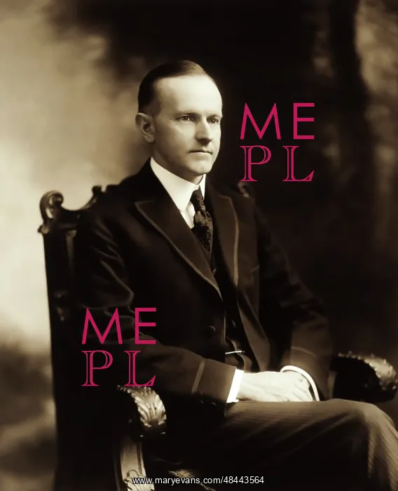 : Portrait of President Calvin Coolidge, dated 1919 : Portrait of President Calvin Coolidge, dated 1919
