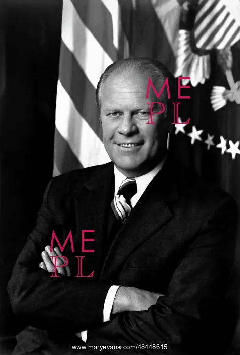  : Portrait of President Gerald Ford. Photo taken August 1974
