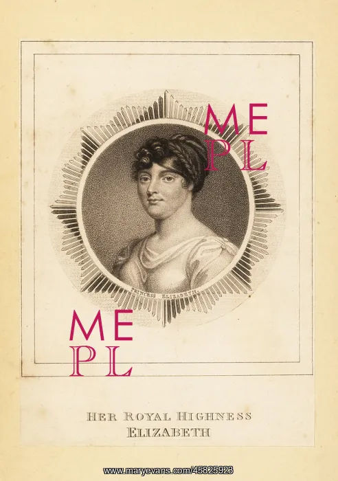 : Portrait of Princess Elizabeth of England in her : Portrait of Princess Elizabeth of England in her