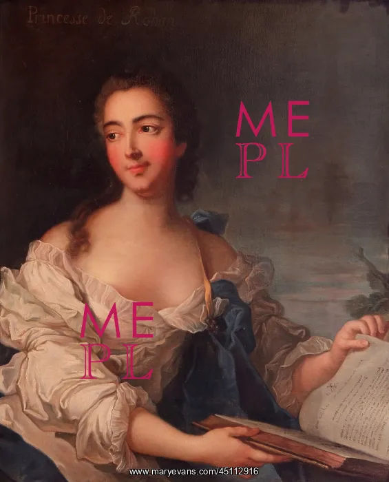 : Portrait of the Princess of Rohan, Chateau de : Portrait of the Princess of Rohan, Chateau de