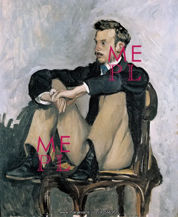: Portrait of Renoir, 1867 : Portrait of Renoir, 1867