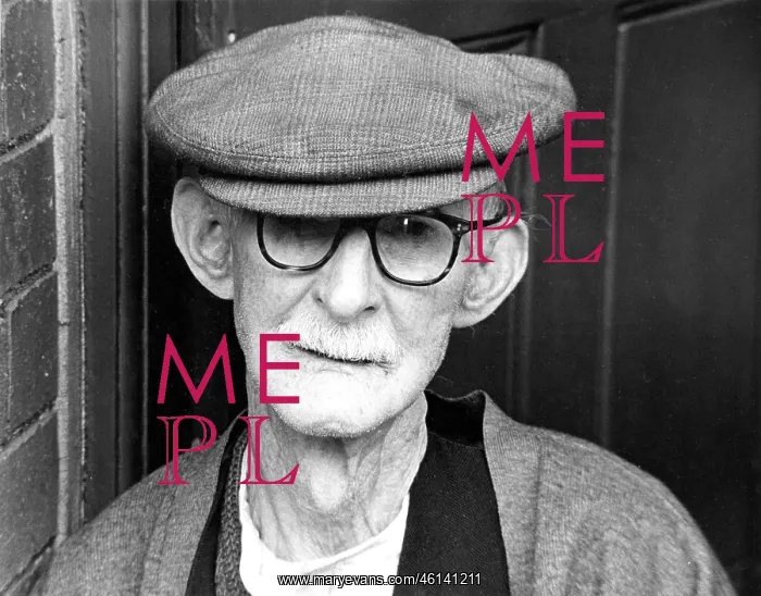 : Portrait of retired miner in a flat cap : Portrait of retired miner in a flat cap