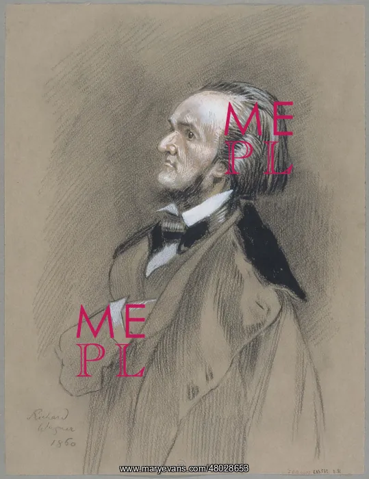 : Portrait de Richard Wagner : Portrait de Richard Wagner