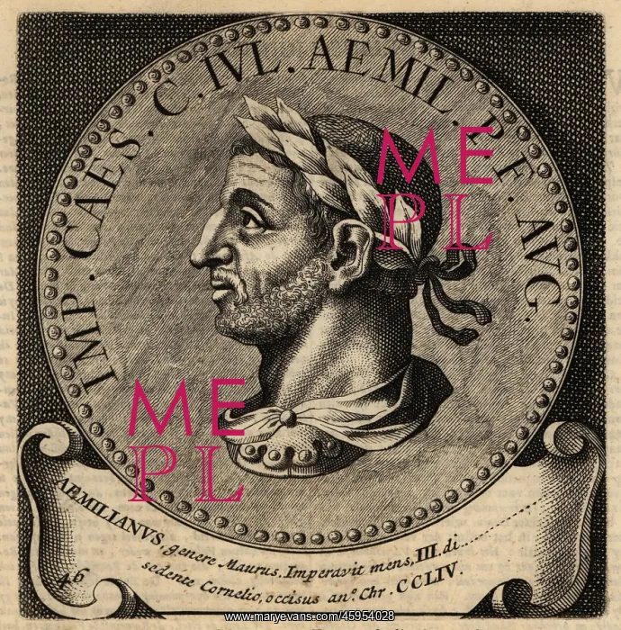 : Portrait of Roman Emperor Aemilian : Portrait of Roman Emperor Aemilian