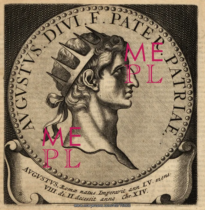 : Portrait of Roman Emperor Augustus : Portrait of Roman Emperor Augustus