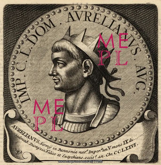 : Portrait of Roman Emperor Aurelian : Portrait of Roman Emperor Aurelian