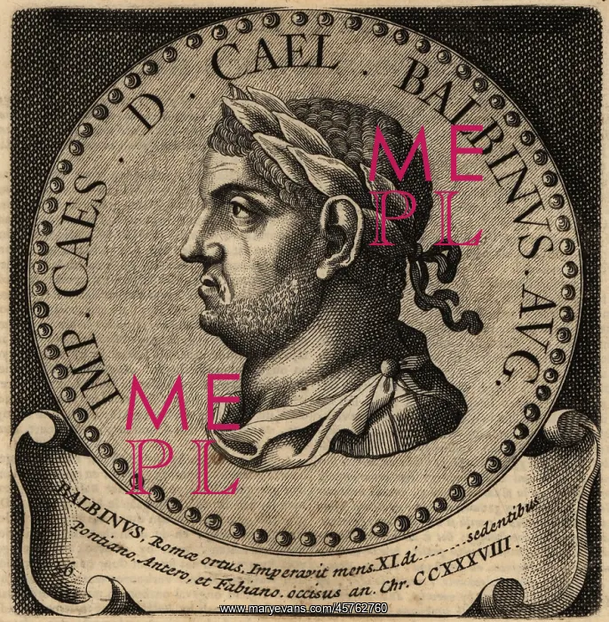 : Portrait of Roman Emperor Balbinus : Portrait of Roman Emperor Balbinus