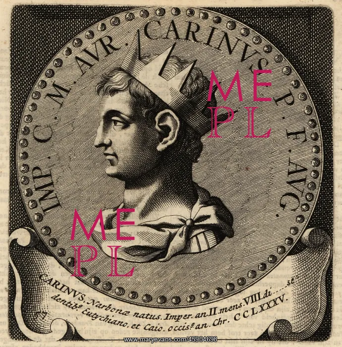 : Portrait of Roman Emperor Carinus : Portrait of Roman Emperor Carinus