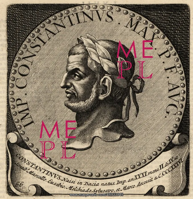: Portrait of Roman Emperor Constantine the Great : Portrait of Roman Emperor Constantine the Great
