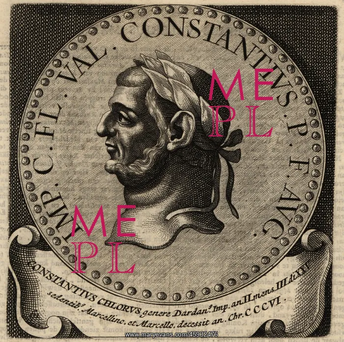 : Portrait of Roman Emperor Constantius I : Portrait of Roman Emperor Constantius I