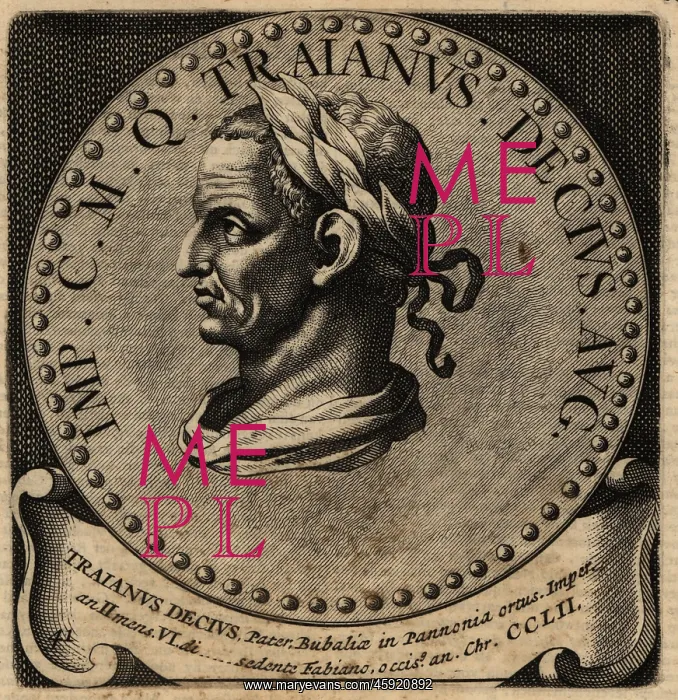 : Portrait of Roman Emperor Decius : Portrait of Roman Emperor Decius